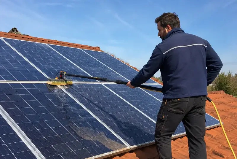 Nettoyage et entretien de panneaux solaires à Bourgbarré